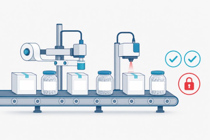 Etiketleme hattında parti ve tarih kodu kontrolü