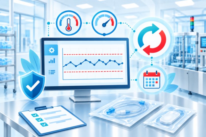 ISO 13485 süreç validasyonu: kontrol sınırlı proses eğrisi ve yeniden validasyon döngüsü