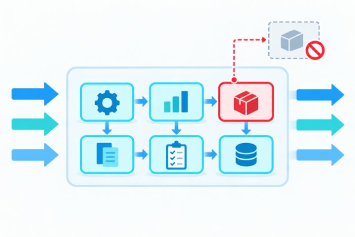 ISO 9001 süreç haritası ve kapsam dışı bırakma şeması