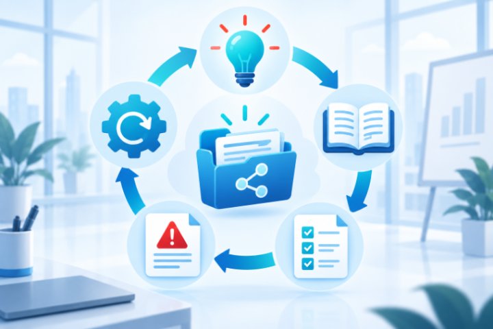 ISO 9001 kurumsal bilgi yönetiminde bilgi devri, çıkarılan dersler ve iyileştirme döngüsü
