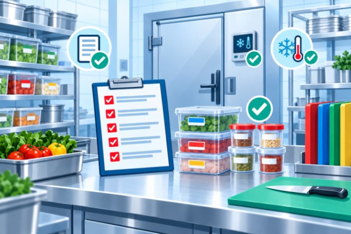 Restoranlarda HACCP kayıtları: sıcaklık çizelgesi, renkli kesme tahtaları ve şahit numune